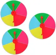 Generic 3 Pcs Lucky Draw Wheel Reusable Turntable Playset Desktop Prize Wheel Portable Chess Board Wall Hanging Prize Wheel Portable Turntable Colour Wheel Fortune Wheel Foam