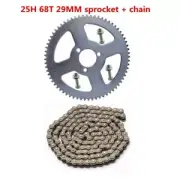 25H Chain 68T Rear Sprocket kit 50cc 49cc Engine Dirt Bike Scooter ATV Quad