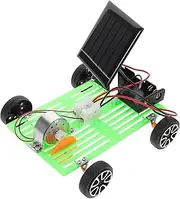 COMNESTBI Solar Powered Car Assembly Kit Educational DIY Solar Car Model for Hands Science Project Flexible Design for Creative Learning and Engineering Skills Development