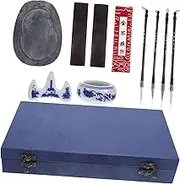 1 Set Calligraphy Painting Set Ink Brush for Writing Japanese Sumi Supplies Ink Stone Practicing Ink Brush Practice Ink Stick Calligraphy Ink Sumi Ink Wood Student Portable