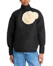 A. w.a. k.e. Mode Waffle Texture Top