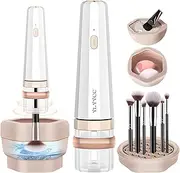 YLYYCC Makeup Brush Cleaner and Dryer Machine With Makeup Brush Holder, Fast Clean & Instant Dry, Portable Make up Brushes Cleaner Tool for All Size Foundation, Concealer & Powder Makeup Brushes Set