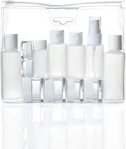 Conair Travel Smart by 12-Piece Travel Bottle Set and 1-quart zip-lock pouch; TSA / Airline Approved