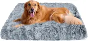 Xlarge Dog Bed Mat, Soft Plush Washable Dog Cage Bed with Removable Washable Cov