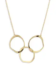 Bloomingdale's Fine Collection Interlocking Circle Station Necklace in 14K Yellow Gold, 18