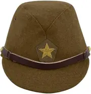 [militaryharbor] WWII Japanese IJA Army Officer Field Cap Wool Olive drab-M (58-59)
