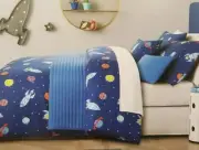 10 pc Blast Off Full Comforter, Coverlette, Shams, Sheet, & Deco Pillows Set NIP