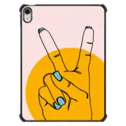 iPad Air 11-inch (M2/M3) iPad Impact Case Peace Sign by aLILscribble