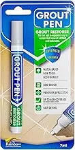 Grout Pen - Designed for restoring tile grout in bathrooms & kitchens (Light Grey)