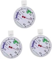 Alipis 3pcs Refrigerator Temperature Monitor 30-40°c Freezer Thermometer Plastic Gauge Accurate Reading