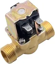 3/4”1/2” DC 24V AC 220V DC12V Electric Solenoid Magnetic Valve Normally Closed Brass for Water Control A(1/2",DC 24V)