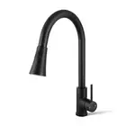 ACA Brass Black Pull Out Kitchen Mixer Tap Swivel Spout Laundry Faucet WELS