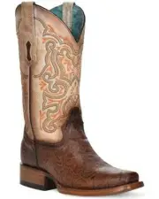 Corral Women's Floral Western Boots - Square Toe Z5126