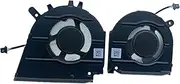 New CPU and GPU Cooling Fan Replacement for Dell Inspiron 15 7510 16 7610 RTX 3050 GTX 1650 Series 0GJN2R 0CNNWF