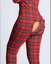 Butt Flap Lingerie Jumpsuit Women Onesie Pajamas Back Button-down Bodycon Nightwear Adults Onesies Combinaison Pyjama Femme Sugoumei Xxxl C
