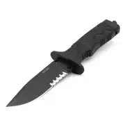 FOX Knives Miles Combat Trooper Fixed Blade N690Co/Forprene +Kydex Sheath Black