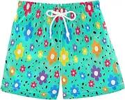[RPLIFE] Boys Beach Shorts, Toddler Boys Swimwear 2t, Daisy Aqua