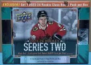 2023-24 Upper Deck Series 2 Hockey Mega Box - Factory Sealed - Connor Bedard