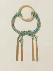 [Carolina Bucci] Carolina Bucci - Wisdom Lucky 18-karat Gold And Silk Bracelet - One size One size Gold