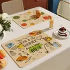 Non-slip Draining Mat Nordic Drying Placemat Bathroom Countertop Mat