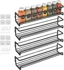4/8PCS Kitchen Shelf Spice Rack for Cupboard Door Storage Organizer Wall Mounted