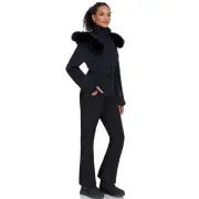 GS SNOWING Women's Ski Suit One Piece Faux Fur Collar Snowsuits Snowboard Out...