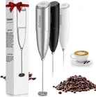 1 Hand Mixer Milk Frother Coffee Handheld Maker Lattes Electric whisk Black N1A