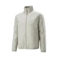在飛比找PChome24h購物優惠-Puma 外套 Classic 男款 綠 立領外套 绗縫 防