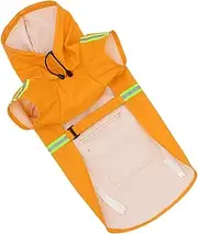 Dog Rain Coat Reflective Nylon Rain Jacket for Dogs Lightweight for Outdoor Activities Stylish Pet Accessory