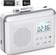 Portable Cassette Player Recorder Converter Cassette to MP3 via SD Card
