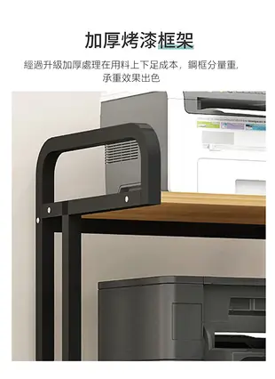 印表機 置物架子 簡約 辦公室 多功能收納架 多層 音響落地 可移動儲物架 (6折)