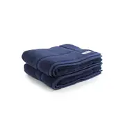 2pc Onkaparinga 60x90cm Cotton Flinders Premium Bath Mats Set 800GSM Denim