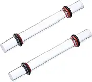 Acrylic Rod Clay Rolling Pin, 2Pcs Polymer Clay Craft Clear Roller, Round Tube for Clay Crafting