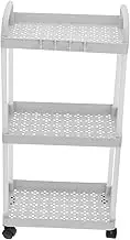 Angoily Rolling Cart Organizer Lightweight Utility Storage Cart with Wheels Plastic Design for Kitchen Bathroom Nursery Craft for Easy Organization