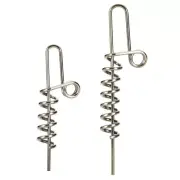 20Pcs Latches Needle Spring Lock Pins Fishing Tool Worms Lures Angling Accessory