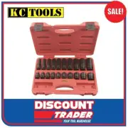 KC Tools 20 Piece 1/2″ Dr 6 Pt Standard & Deep Impact Imperial Socket Set 11320