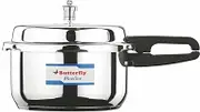Butterfly Blueline Stainless Steel Outer Lid Indian Pressure Cooker - 7.5 Litres Capacity (Sydney Based Stock)
