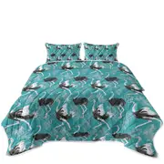 Pattern of Feathers and Ostrich Coverlet