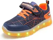 [BFOEL] Spider Light up Shoes for Boys Girls Toddler Led Walking Sneaker with USB Charging Birthday Thanksgiving Christmas Day Best Gift