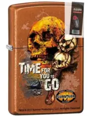 Zippo 1531 survivor tv show time to go toffe Lighter + FLINT PACK