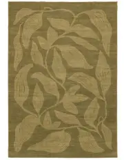 [Miss Amara] Rua Botanical Washable Rug in Green