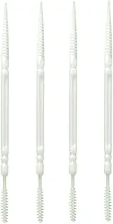 Cabilock 1100pcs Brush Picks Toothpicks Pop up Automatic Toothpick Dispenser Refillable Floss Gum Toothbrush Heads Portable Cleaning Toothpaste Reusable For Teeth Double Tape White