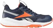 [Reebok] Boy's Xt Sprinter 2.0 Sneaker, Vectornavy Pumporange White, 2.5 US