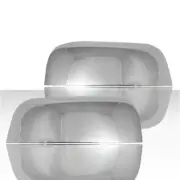 Set of 2 Replacement Mirror Covers for 2019-2020 Ford Ranger w/o Signal - Chrome
