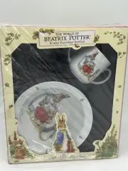 NEW The World of Beatrix Potter Peter Rabbit Cup Bowl Set Reutter Easter