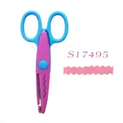 Mr.Paper 6 Styles Minimalistic Lace Scissors Wavy Pattern Small round Head Child