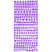 Creative Memories Purple Alphabet Stickers ABC 123 Large Sheets