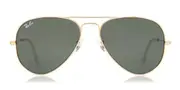 Ray-Ban RB3025 Aviator Large Metal Blue-Light Block W3234 Men's Sunglasses Gold Size 55