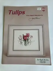 Green Apple Co. Leaflet 575 Tulips Watercolors Cross Stitch Pattern Chart 1987