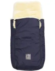 [Naturally Sheepskins] Weatherproof Sheepskin Footmuff with Side Zip in Navy